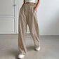 Women's Casual Vertical Stripe Drawstring Pants