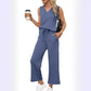 Women's V-Neck Top & Pants 2-Piece Set
