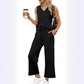 Women's V-Neck Top & Pants 2-Piece Set