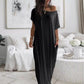 Seasonal bestseller with 60% off 🔥Women's Summer Casual Loose Solid Color Short-Sleeve Long Dress