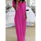 Seasonal bestseller with 60% off 🔥Women's Summer Casual Loose Solid Color Short-Sleeve Long Dress
