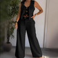 🎁 Hot Sale 49% OFF 🔥Women's Trendy Sleeveless Top & Wide-Leg Pants Two-Piece Set