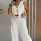 🎁 Hot Sale 49% OFF 🔥Women's Trendy Sleeveless Top & Wide-Leg Pants Two-Piece Set