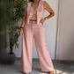 🎁 Hot Sale 49% OFF 🔥Women's Trendy Sleeveless Top & Wide-Leg Pants Two-Piece Set