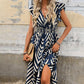 🎉Last Day Promotion 50% OFF💃Women's Elegant Printed V-Neck Dresses