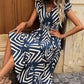 🎉Last Day Promotion 50% OFF💃Women's Elegant Printed V-Neck Dresses