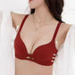 Women's Solid Color Seamless & Wire-Free Push-up Bra with Shaping Support