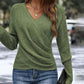 Women's Elegant Casual V-Neck Knit Top