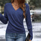 Women's Elegant Casual V-Neck Knit Top